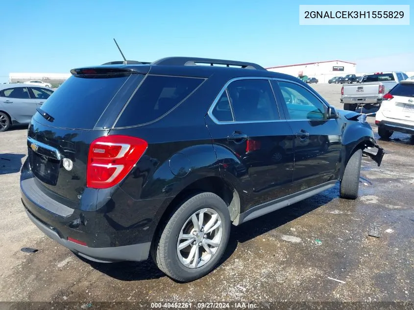 2017 Chevrolet Equinox Lt VIN: 2GNALCEK3H1555829 Lot: 40452261