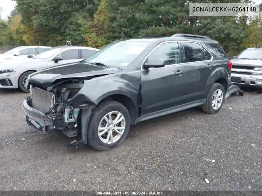 2017 Chevrolet Equinox Lt VIN: 2GNALCEKXH6264148 Lot: 40455811