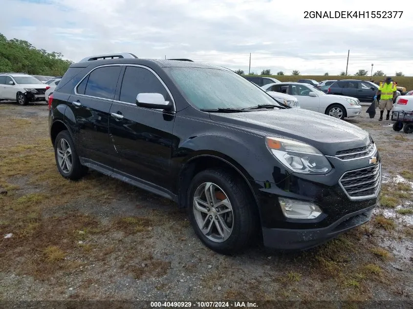 2017 Chevrolet Equinox Premier VIN: 2GNALDEK4H1552377 Lot: 40490929