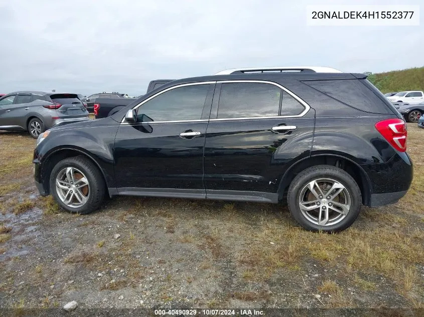 2017 Chevrolet Equinox Premier VIN: 2GNALDEK4H1552377 Lot: 40490929