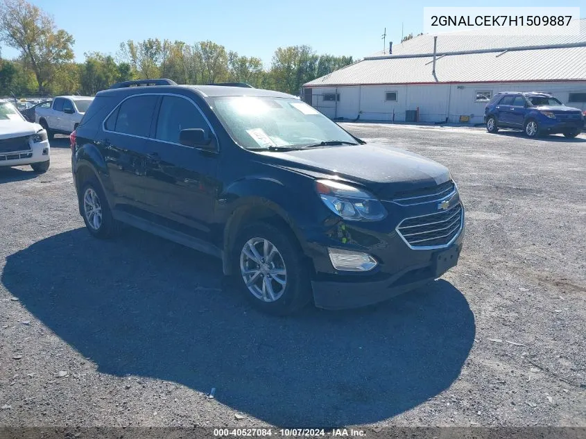 2017 Chevrolet Equinox Lt VIN: 2GNALCEK7H1509887 Lot: 40527084