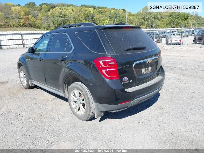 2017 Chevrolet Equinox Lt VIN: 2GNALCEK7H1509887 Lot: 40527084