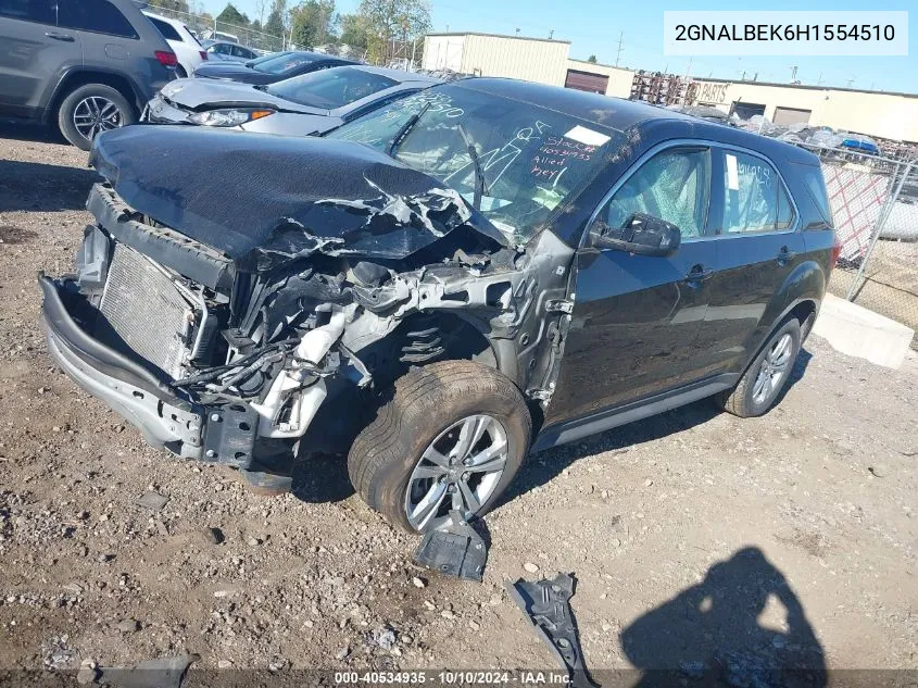 2GNALBEK6H1554510 2017 Chevrolet Equinox Ls