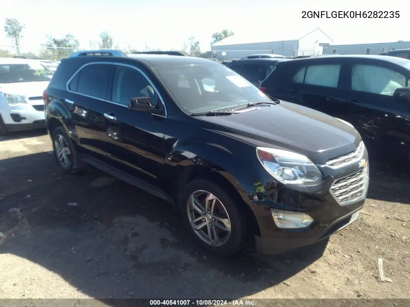 2017 Chevrolet Equinox Premier VIN: 2GNFLGEK0H6282235 Lot: 40541007