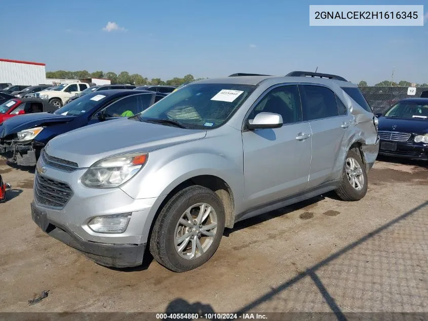 2GNALCEK2H1616345 2017 Chevrolet Equinox Lt