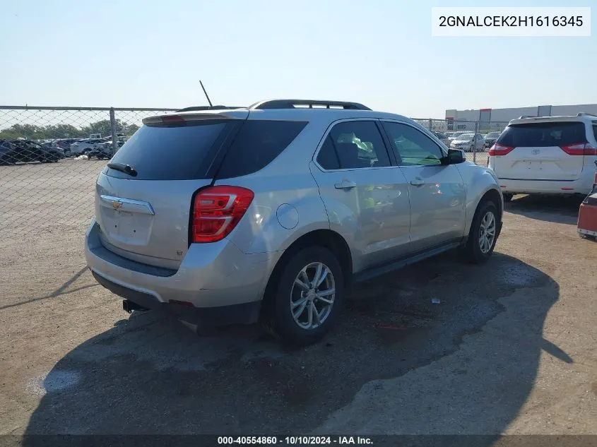 2GNALCEK2H1616345 2017 Chevrolet Equinox Lt