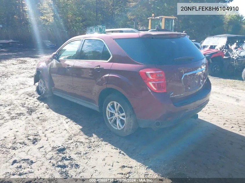 2GNFLFEK8H6104910 2017 Chevrolet Equinox Lt