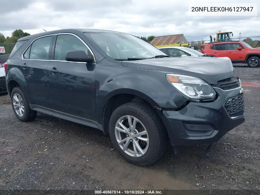 2017 Chevrolet Equinox Ls VIN: 2GNFLEEK0H6127947 Lot: 40567514