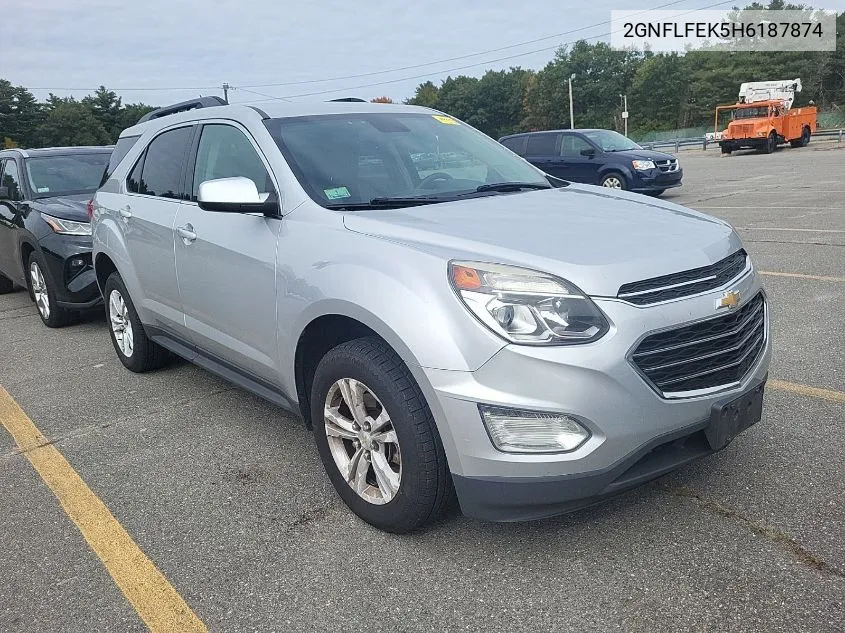 2017 Chevrolet Equinox Lt VIN: 2GNFLFEK5H6187874 Lot: 40578291