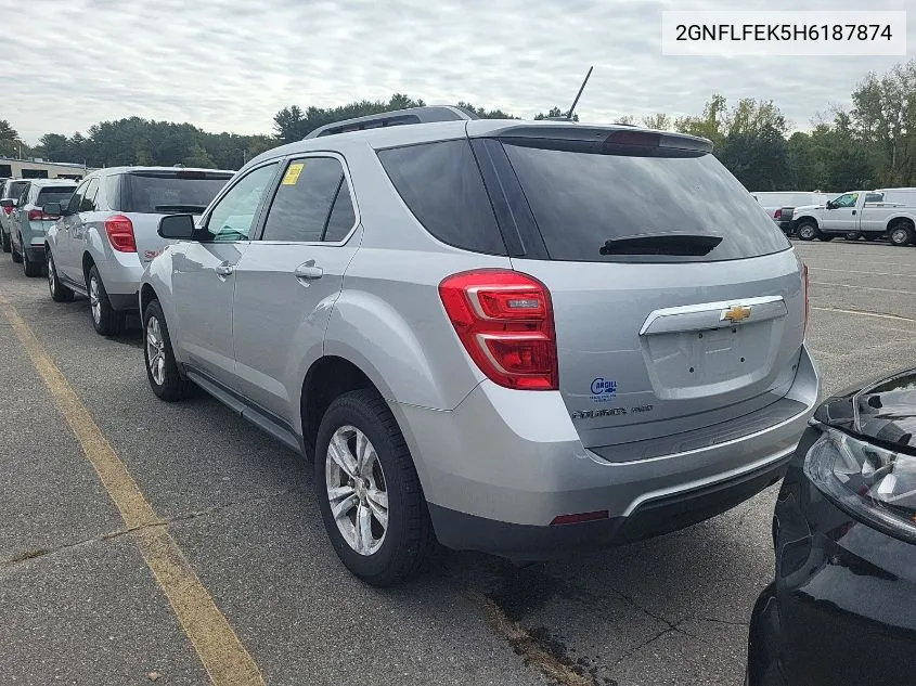 2017 Chevrolet Equinox Lt VIN: 2GNFLFEK5H6187874 Lot: 40578291