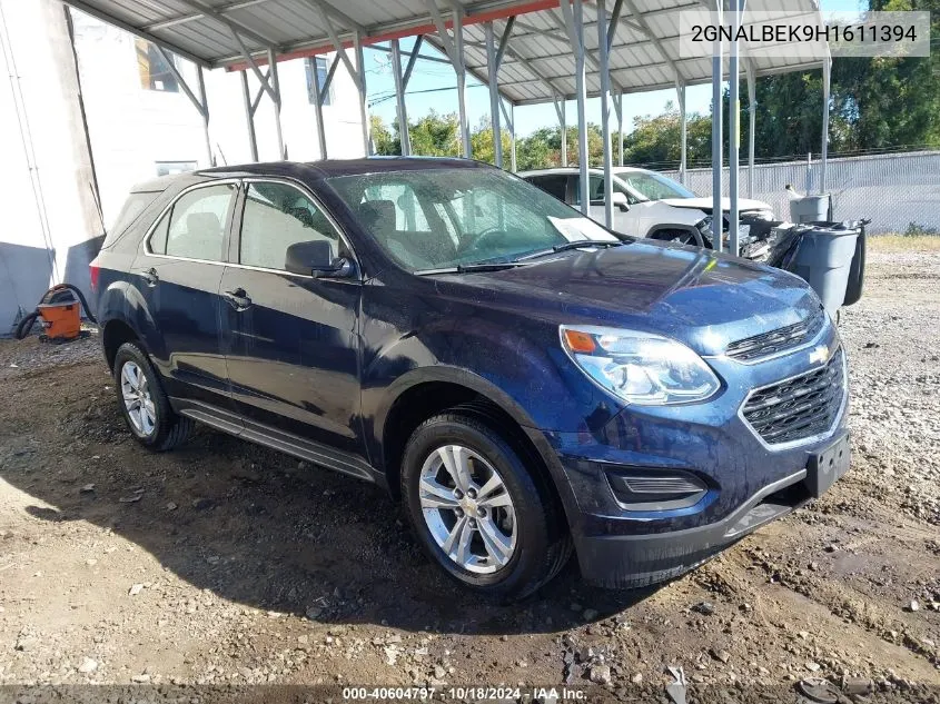 2GNALBEK9H1611394 2017 Chevrolet Equinox Ls