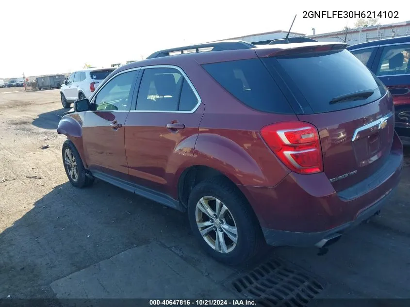 2GNFLFE30H6214102 2017 Chevrolet Equinox Lt