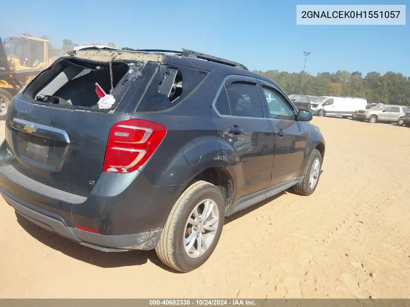 2GNALCEK0H1551057 2017 Chevrolet Equinox Lt