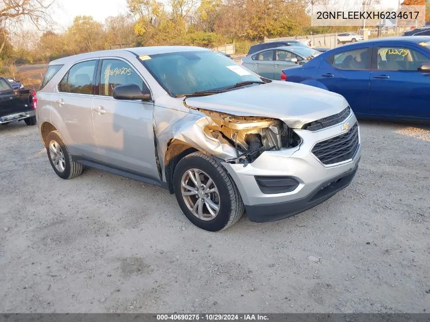 2017 Chevrolet Equinox Ls VIN: 2GNFLEEKXH6234617 Lot: 40690275