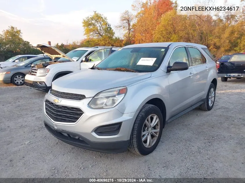 2017 Chevrolet Equinox Ls VIN: 2GNFLEEKXH6234617 Lot: 40690275