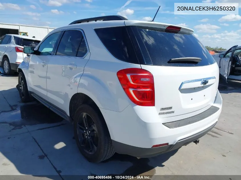 2GNALCEK3H6250320 2017 Chevrolet Equinox Lt