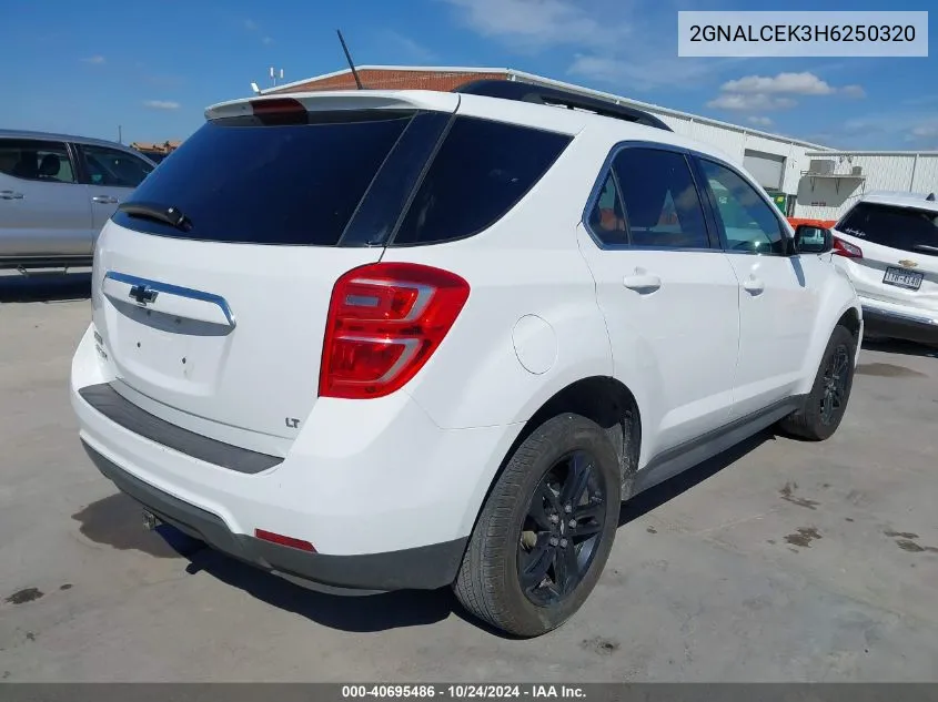 2GNALCEK3H6250320 2017 Chevrolet Equinox Lt