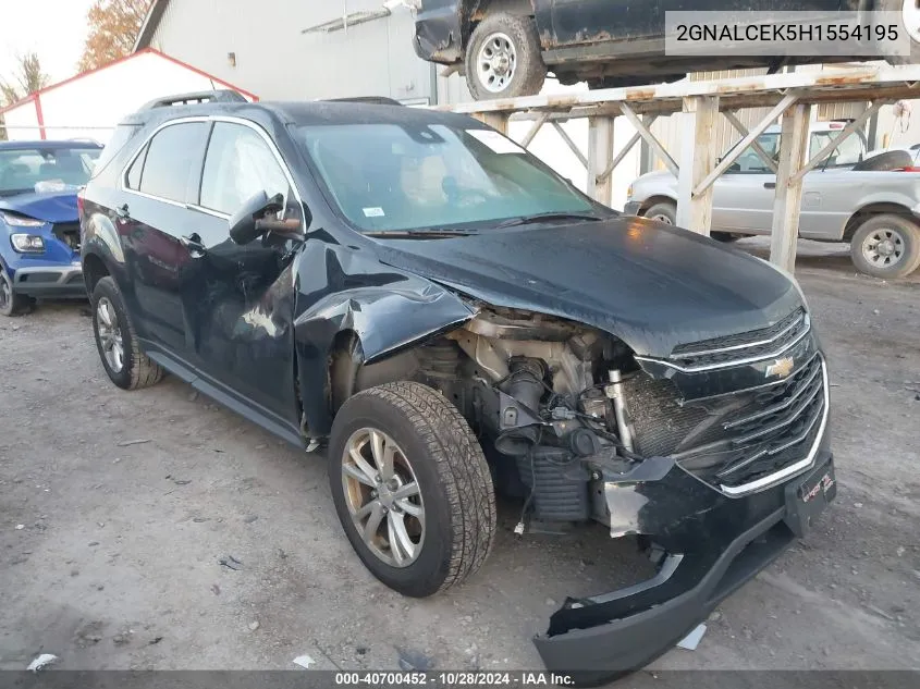 2GNALCEK5H1554195 2017 Chevrolet Equinox Lt