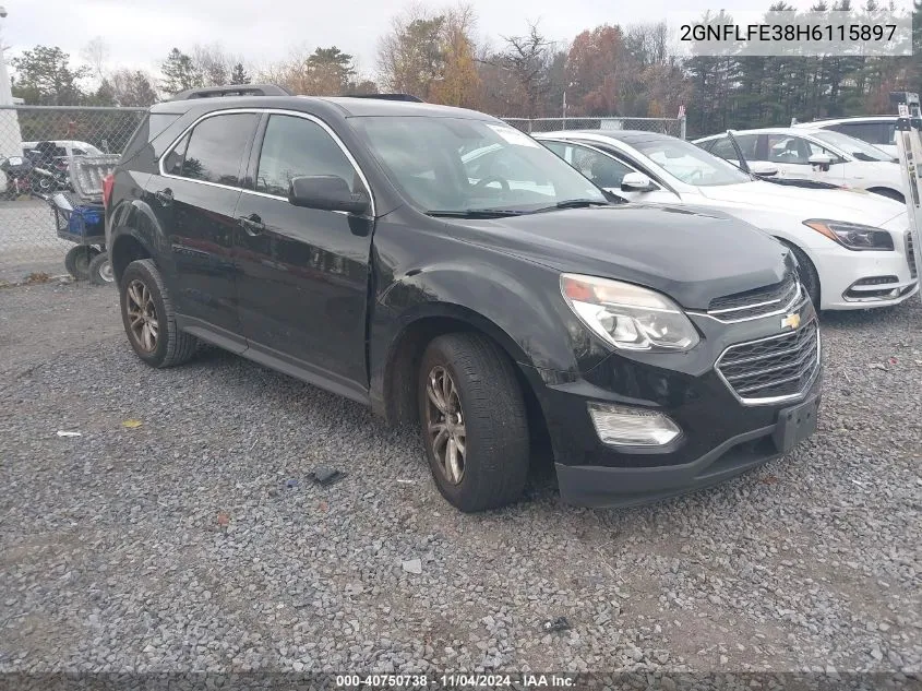 2017 Chevrolet Equinox Lt VIN: 2GNFLFE38H6115897 Lot: 40750738