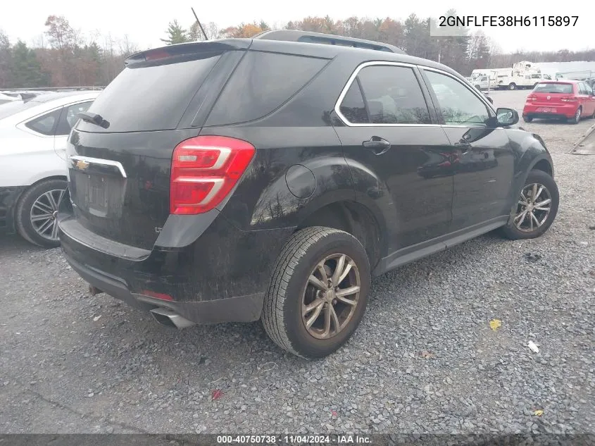 2017 Chevrolet Equinox Lt VIN: 2GNFLFE38H6115897 Lot: 40750738