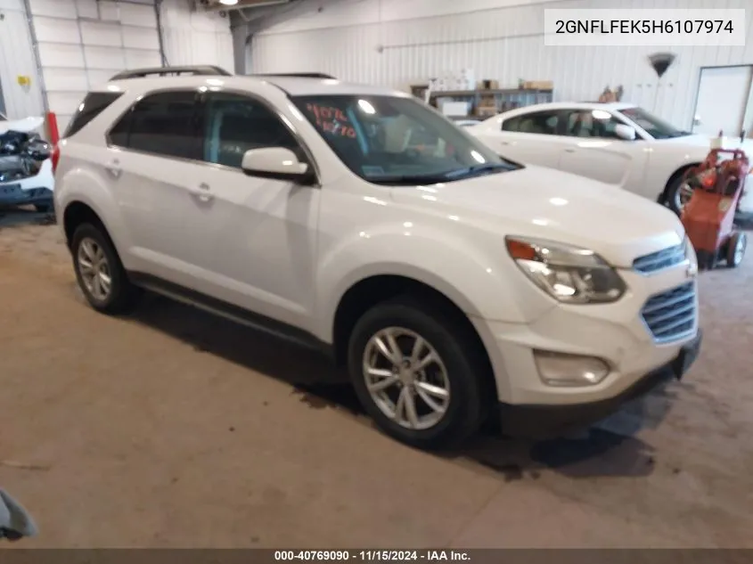 2017 Chevrolet Equinox Lt VIN: 2GNFLFEK5H6107974 Lot: 40769090