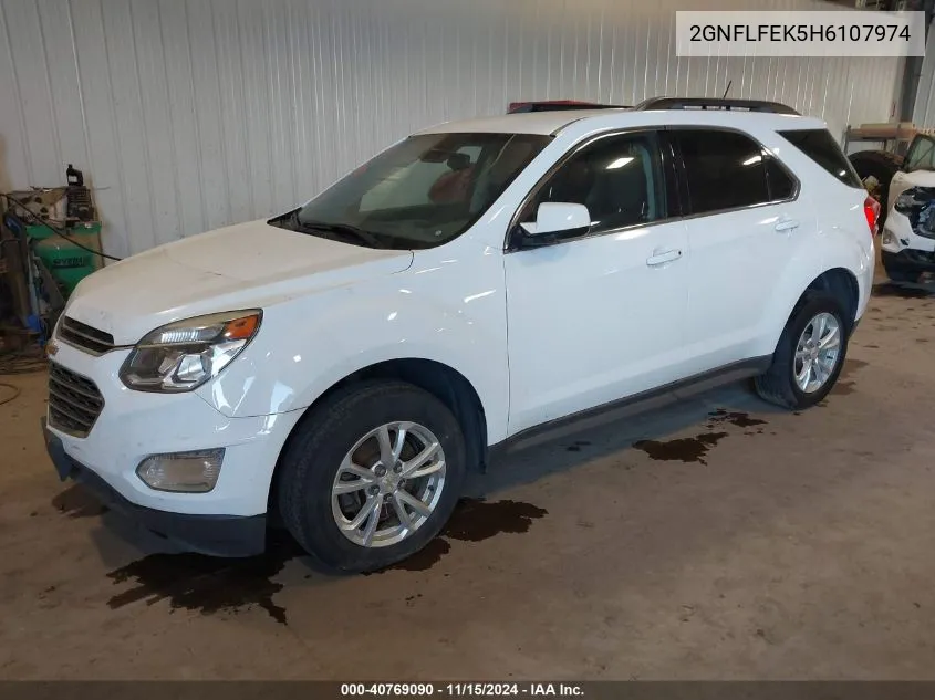 2017 Chevrolet Equinox Lt VIN: 2GNFLFEK5H6107974 Lot: 40769090