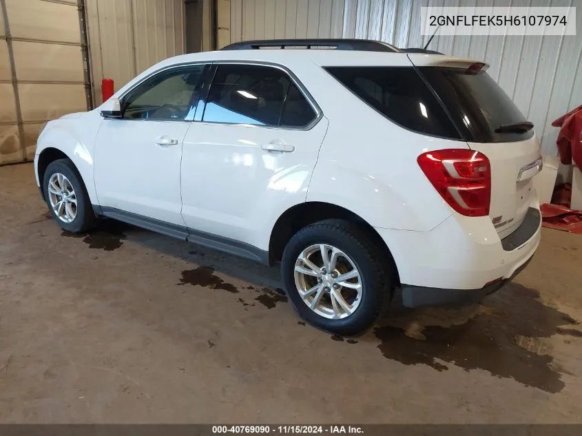 2017 Chevrolet Equinox Lt VIN: 2GNFLFEK5H6107974 Lot: 40769090