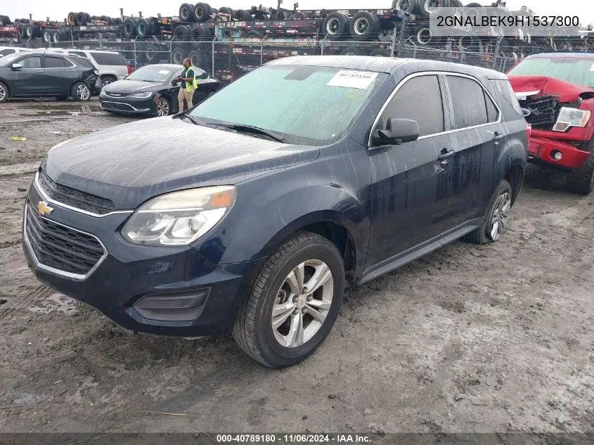 2017 Chevrolet Equinox Ls VIN: 2GNALBEK9H1537300 Lot: 40789180