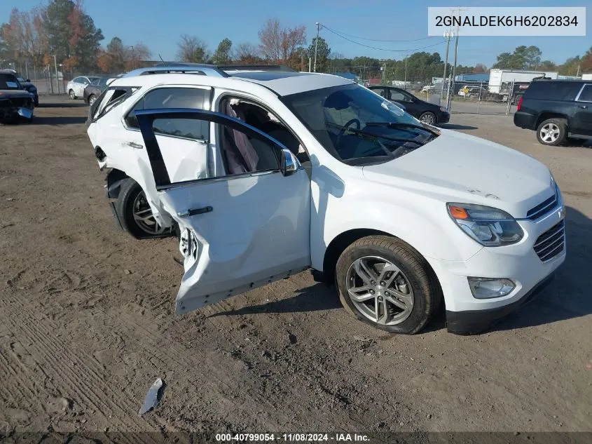 2017 Chevrolet Equinox Premier VIN: 2GNALDEK6H6202834 Lot: 40799054