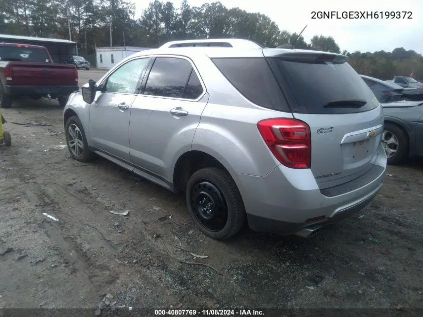 2017 Chevrolet Equinox Premier VIN: 2GNFLGE3XH6199372 Lot: 40807769