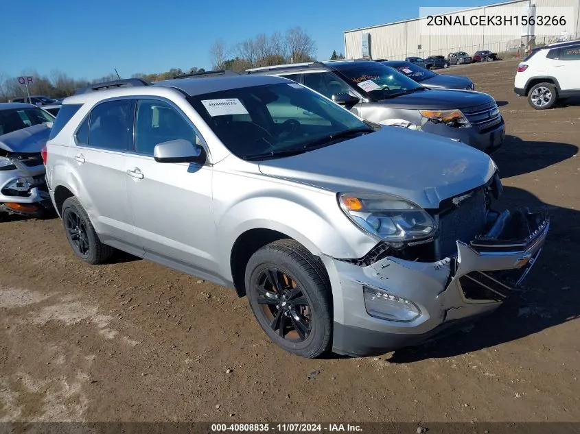 2017 Chevrolet Equinox Lt VIN: 2GNALCEK3H1563266 Lot: 40808835