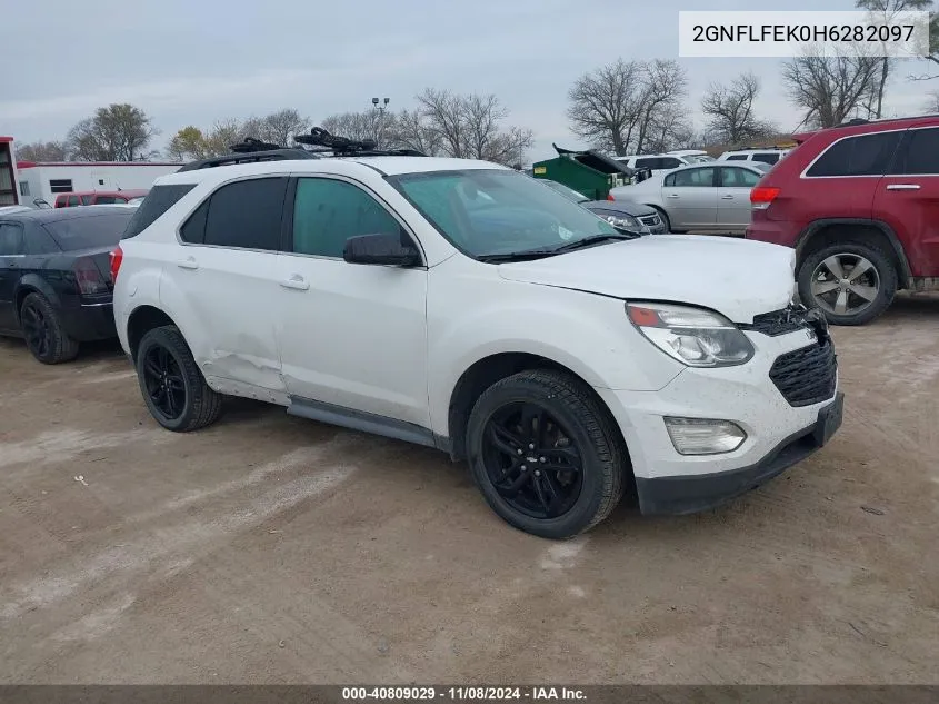 2017 Chevrolet Equinox Lt VIN: 2GNFLFEK0H6282097 Lot: 40809029