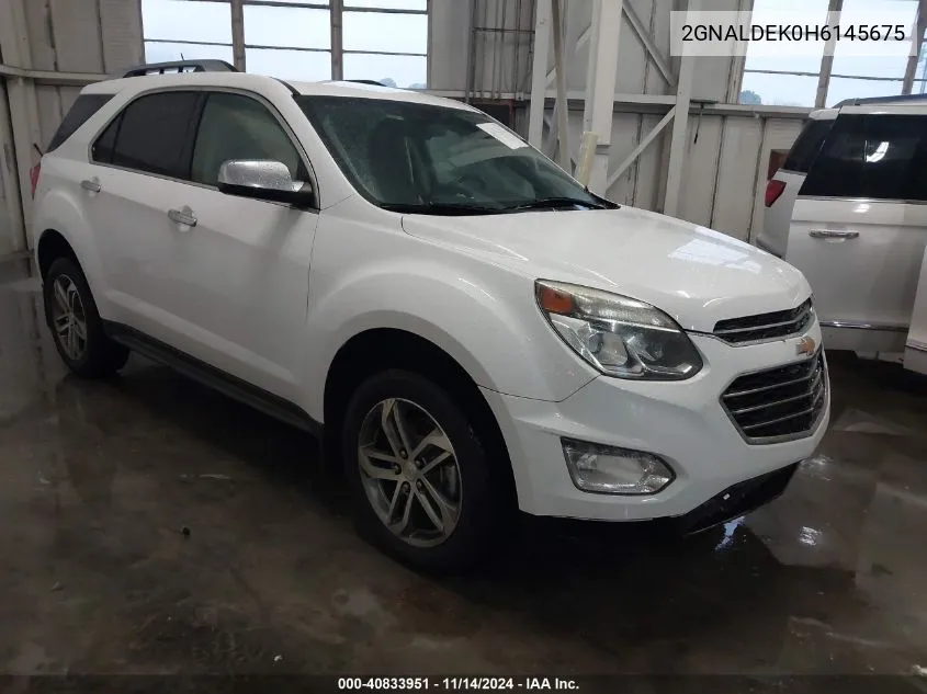 2017 Chevrolet Equinox Premier VIN: 2GNALDEK0H6145675 Lot: 40833951