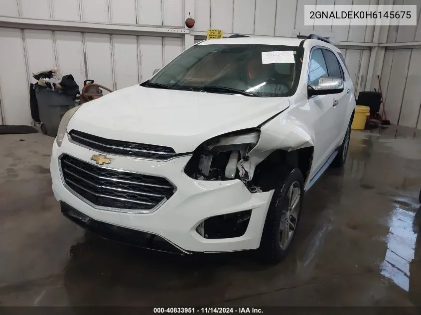 2017 Chevrolet Equinox Premier VIN: 2GNALDEK0H6145675 Lot: 40833951