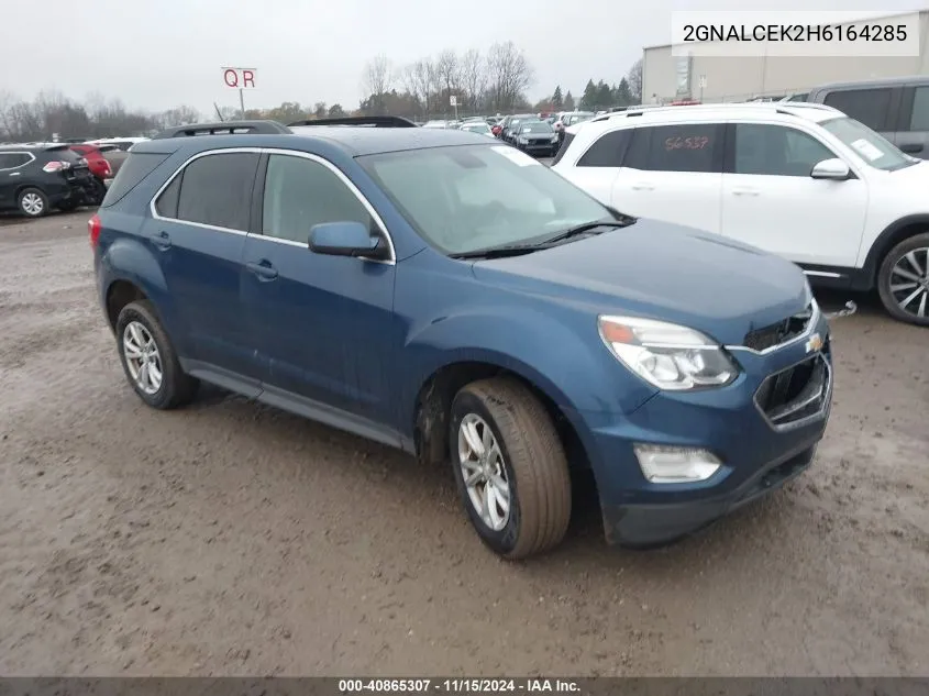 2017 Chevrolet Equinox Lt VIN: 2GNALCEK2H6164285 Lot: 40865307