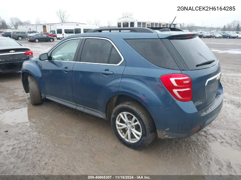 2017 Chevrolet Equinox Lt VIN: 2GNALCEK2H6164285 Lot: 40865307