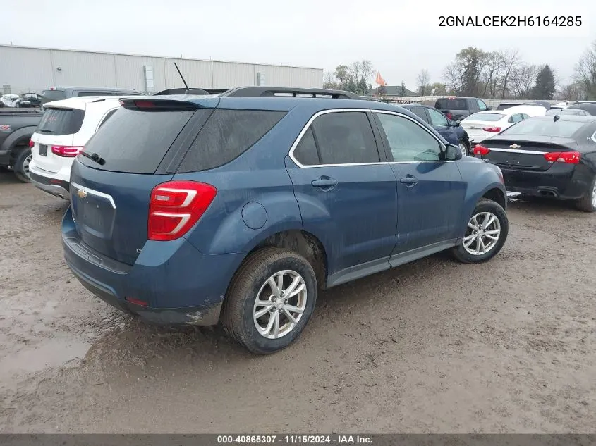 2017 Chevrolet Equinox Lt VIN: 2GNALCEK2H6164285 Lot: 40865307