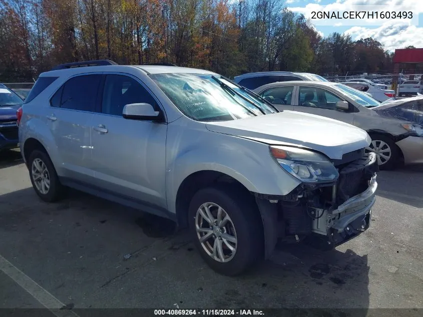 2017 Chevrolet Equinox Lt VIN: 2GNALCEK7H1603493 Lot: 40869264