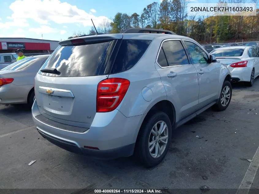 2017 Chevrolet Equinox Lt VIN: 2GNALCEK7H1603493 Lot: 40869264