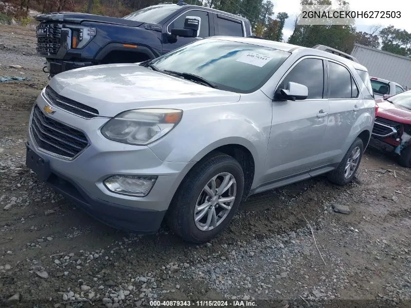 2017 Chevrolet Equinox Lt VIN: 2GNALCEK0H6272503 Lot: 40879343