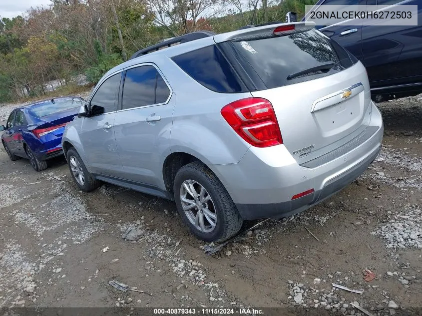 2017 Chevrolet Equinox Lt VIN: 2GNALCEK0H6272503 Lot: 40879343