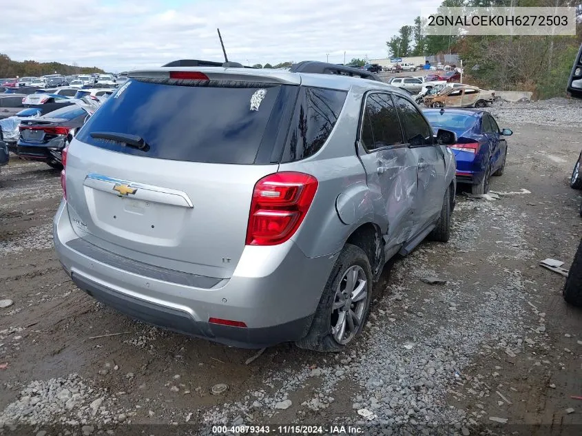 2017 Chevrolet Equinox Lt VIN: 2GNALCEK0H6272503 Lot: 40879343