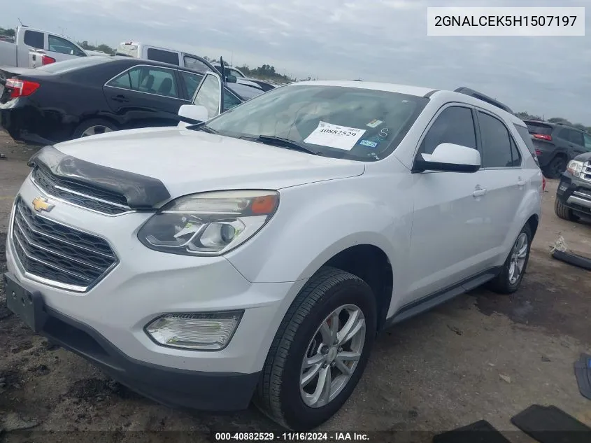 2017 Chevrolet Equinox Lt VIN: 2GNALCEK5H1507197 Lot: 40882529