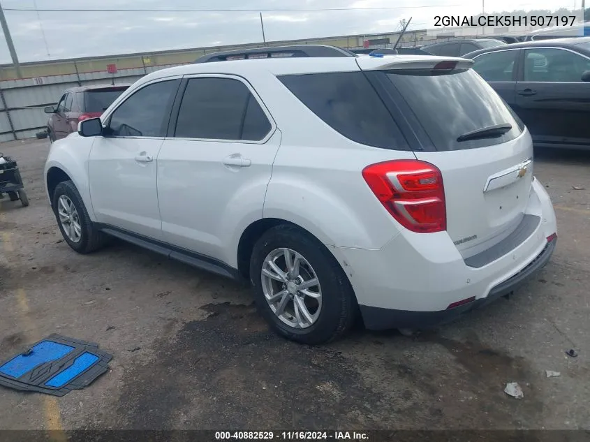 2017 Chevrolet Equinox Lt VIN: 2GNALCEK5H1507197 Lot: 40882529