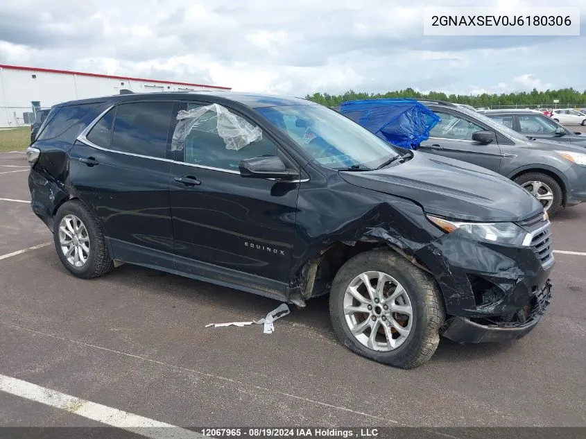 2018 Chevrolet Equinox VIN: 2GNAXSEV0J6180306 Lot: 12067965