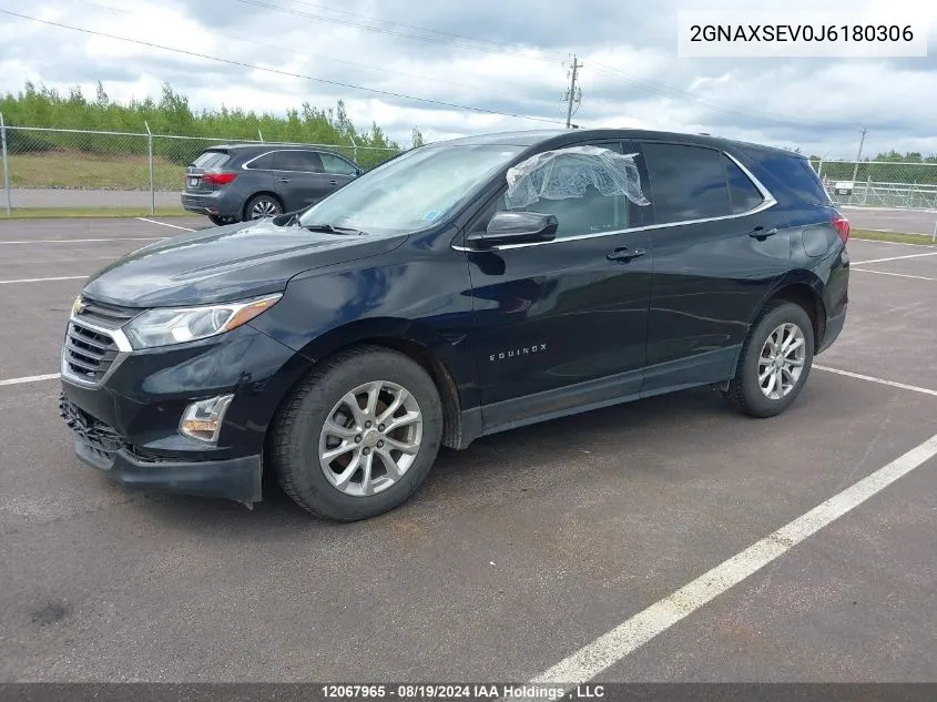 2018 Chevrolet Equinox VIN: 2GNAXSEV0J6180306 Lot: 12067965