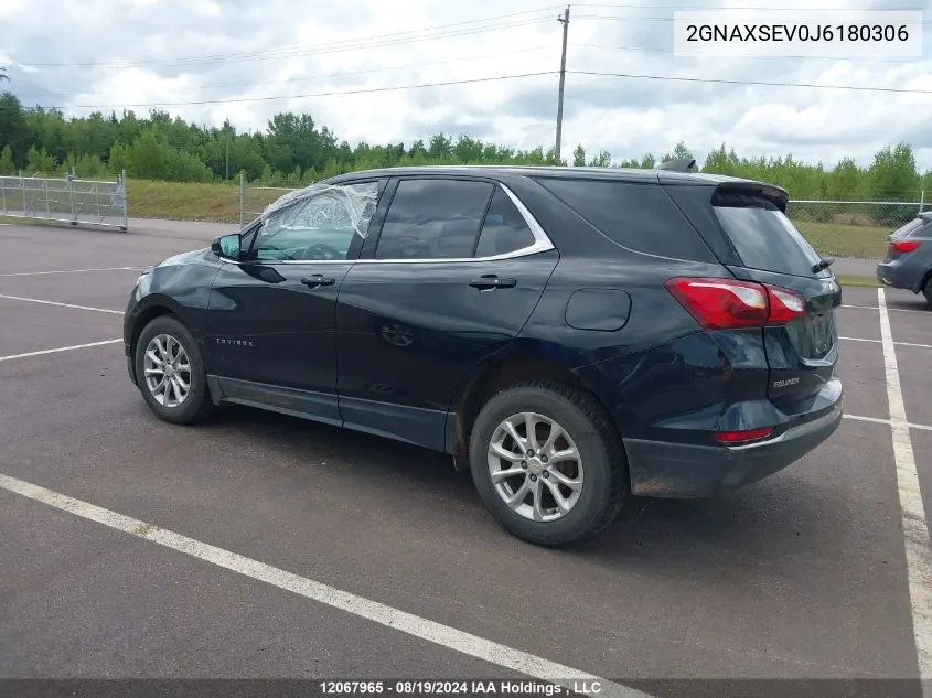 2018 Chevrolet Equinox VIN: 2GNAXSEV0J6180306 Lot: 12067965