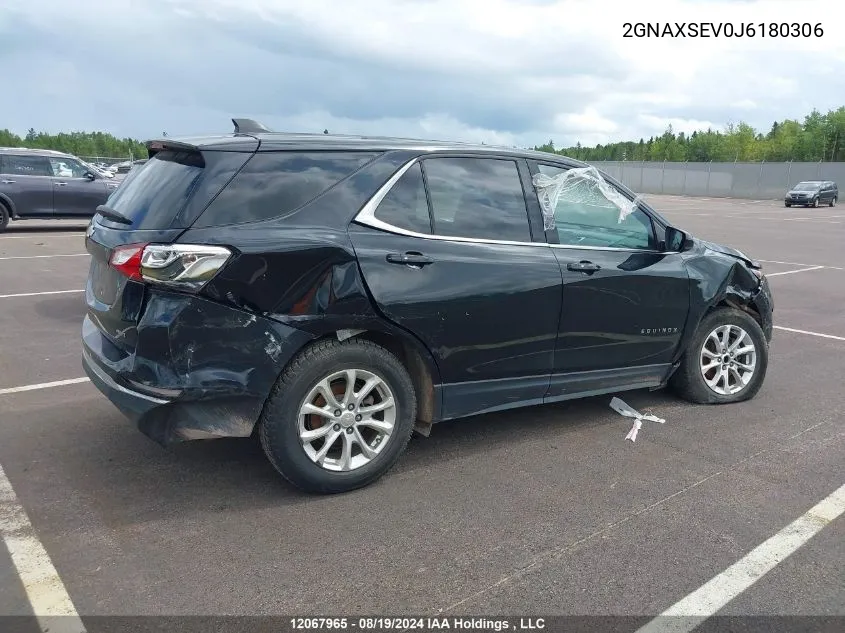 2018 Chevrolet Equinox VIN: 2GNAXSEV0J6180306 Lot: 12067965