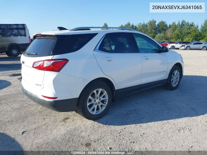 2018 Chevrolet Equinox VIN: 2GNAXSEVXJ6341065 Lot: 12085024