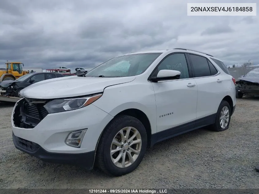 2018 Chevrolet Equinox VIN: 2GNAXSEV4J6184858 Lot: 12101244